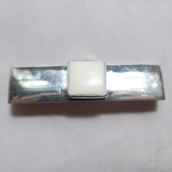 Set of two Sterling Silver Native American pins with stone inlay - Picture 4 of 12